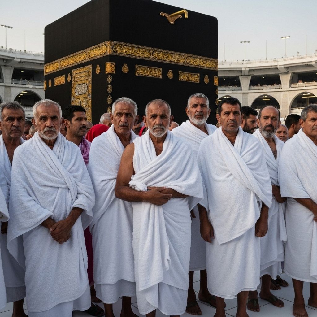 Our pilgrims at Kaaba